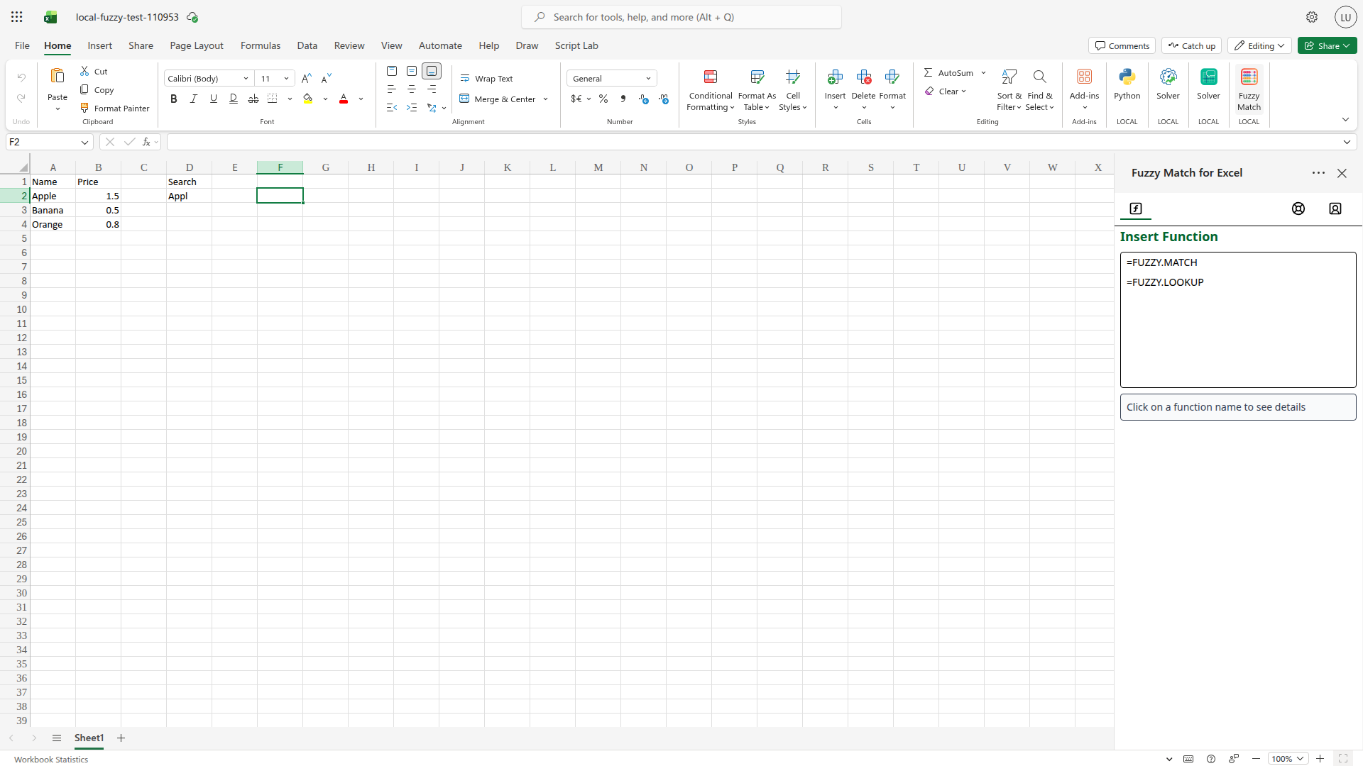Function List